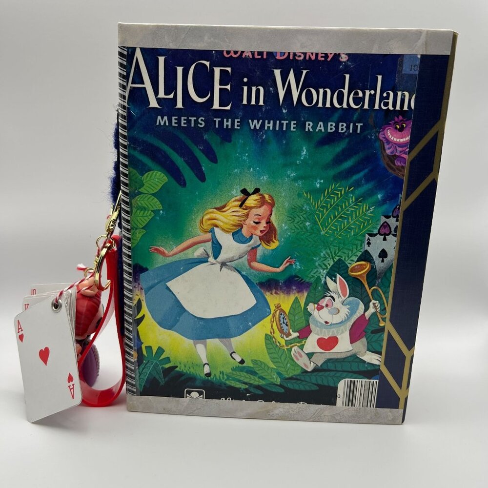 OOAK Alice In Wonderland Handmade Vintage Junk Journal Scrapbook